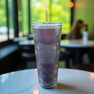 Starbucks 2022 Spring Iridescent Mermaid Scale Tumbler 24oz